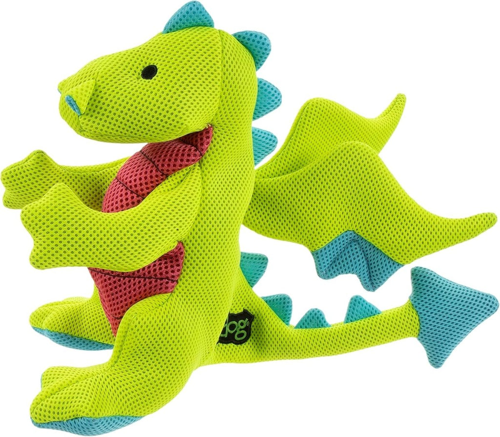 GoDog Dog Toy Double Chew Guard Dragon