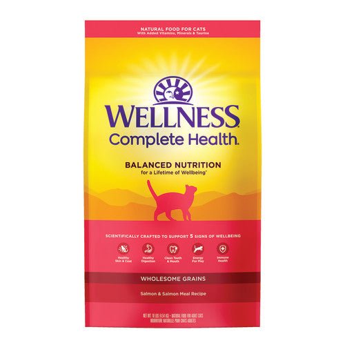 Wellness Dry Cat Food Complete Health Wholesome Grains Salmon Recipe