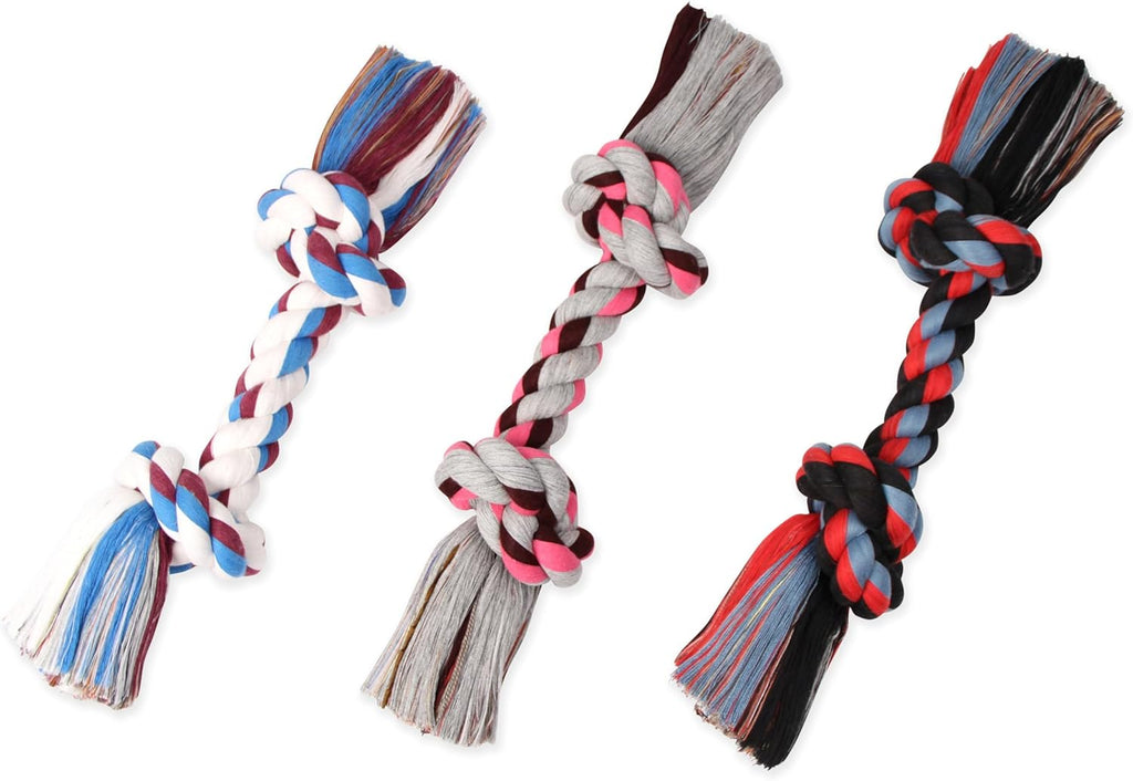 Mammoth Dog Toy Flossy Chews Color Rope Bone - Assorted Sizes and Colors