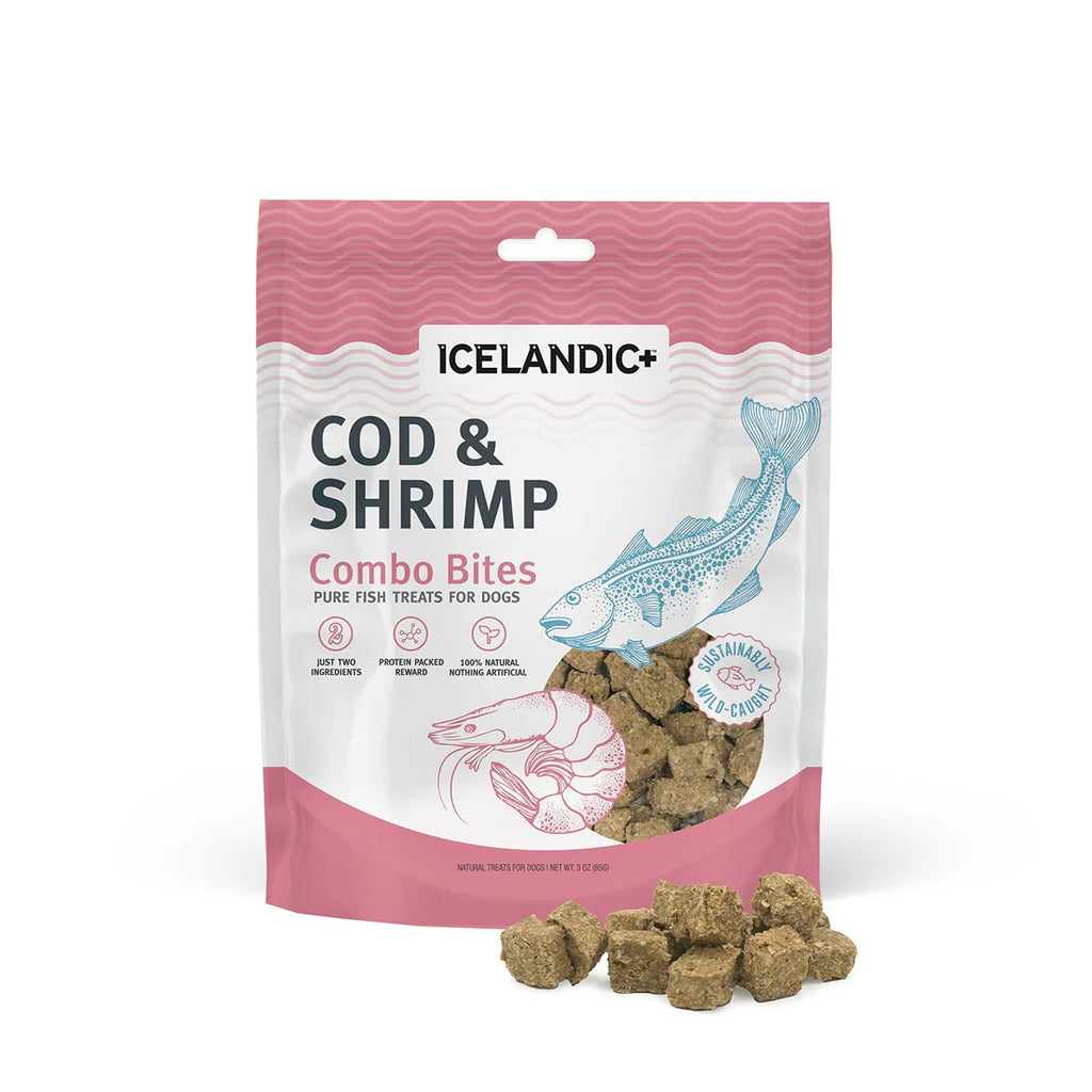 Icelandic Dog Treat Cod & Shrimp Combo Bites