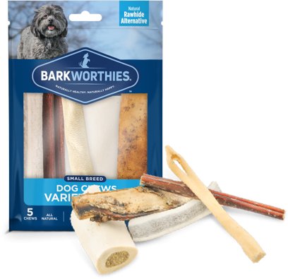 Barkworthies Dog Treat Small Breed Dog Chews Variety Pack