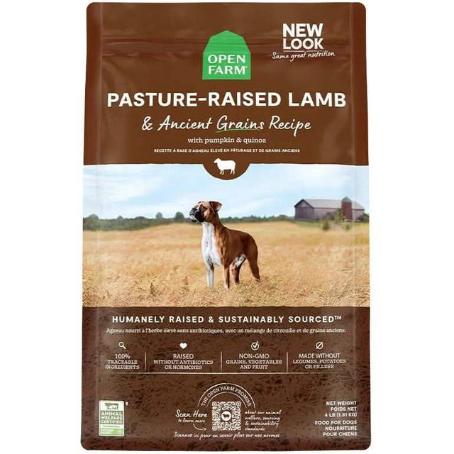 Open Farm Dry Dog Food Ancient Grains Pasture-Raised Lamb Recipe