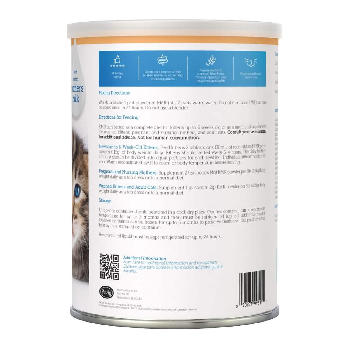 PetAg KMR Kitten Milk Replacer Formula Powder