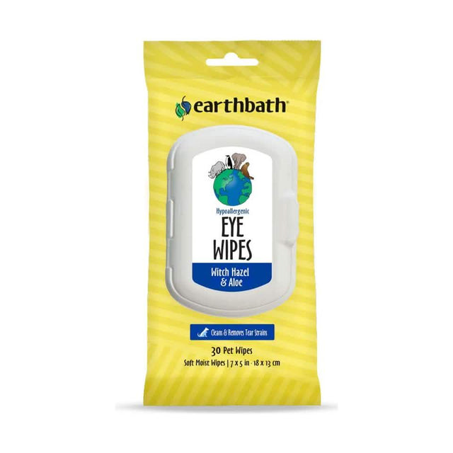 earthbath Hypoallergenic Eye Wipes Witch Hazel & Aloe