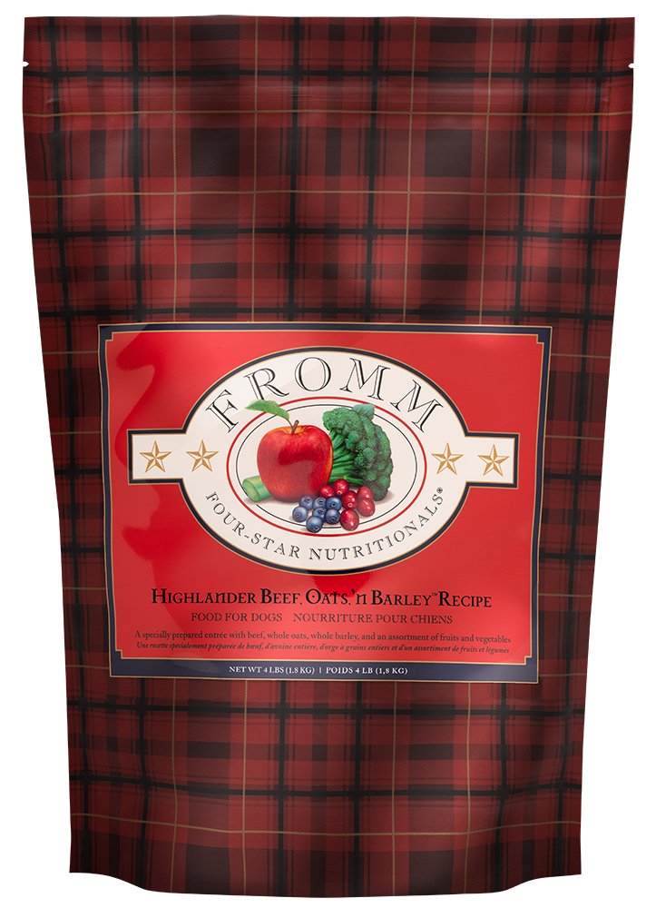 Fromm Dry Dog Food Four-Star Highlander Beef, Oats, 'N Barley Recipe