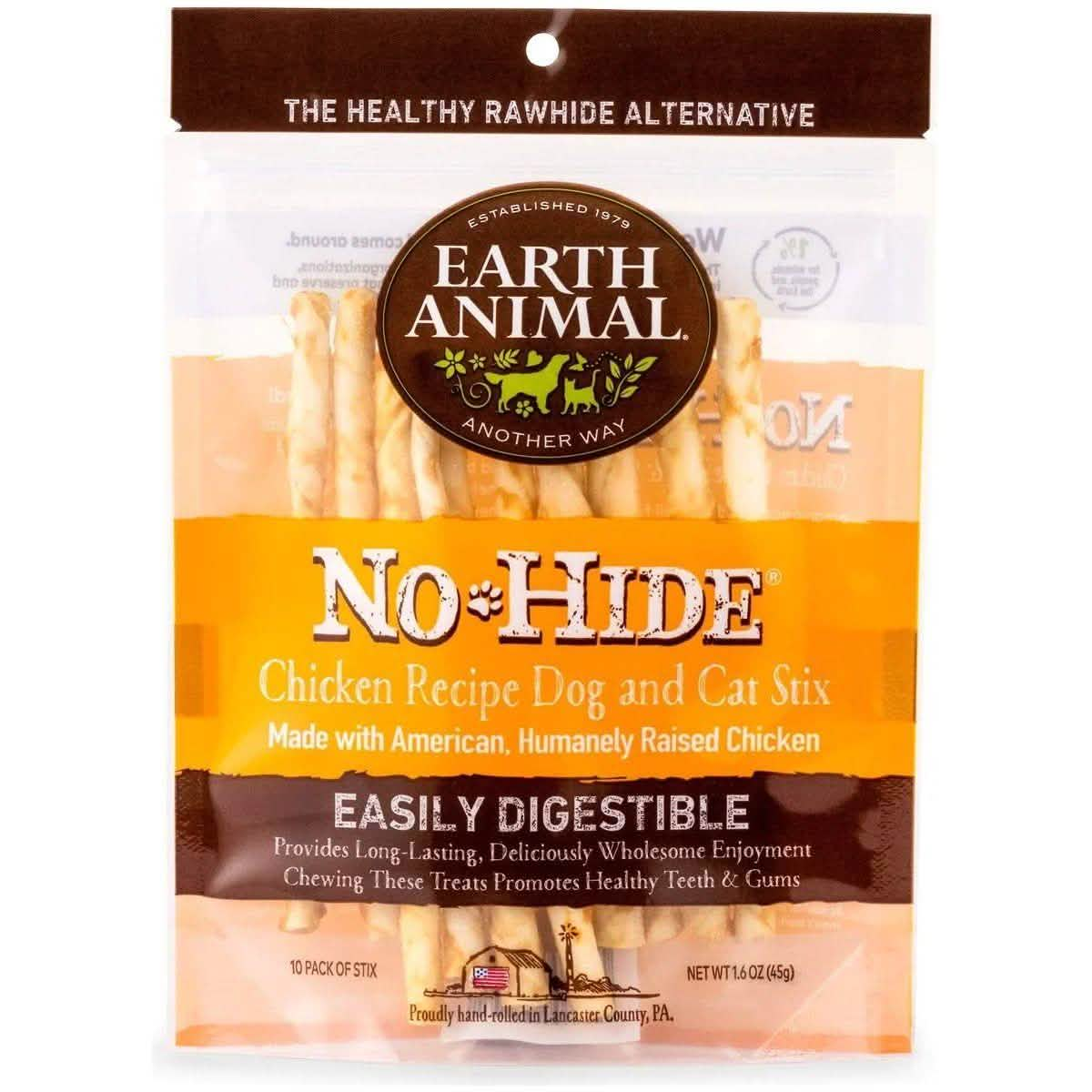 Earth Animal Dog Treat No-Hide Chicken STIX 10 count