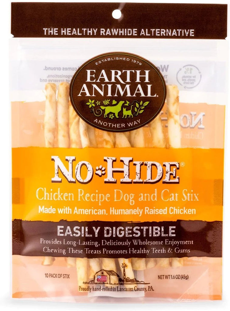 Earth Animal Dog Treat No-Hide Chicken STIX 10 count