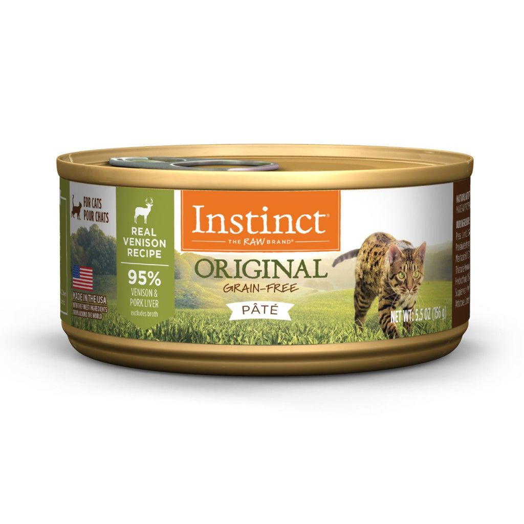 Instinct Wet Cat Food Original Pate 95% Real Venison Recipe