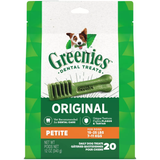 Greenies Dog Treat Original Dental Treats Petite 20 count