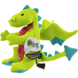 GoDog Dog Toy Double Chew Guard Dragon