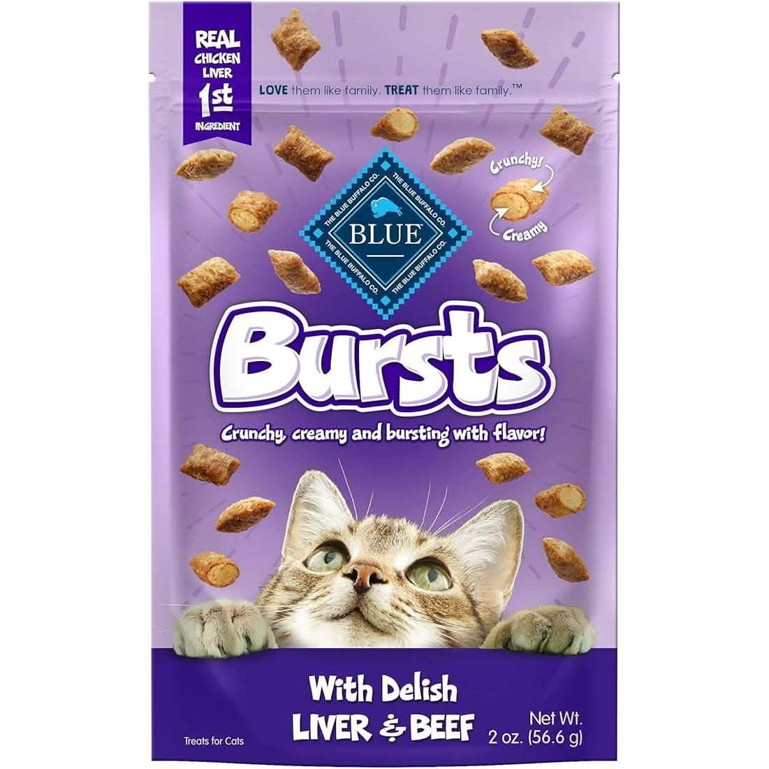 Blue Buffalo Cat Treat Bursts with Delish Liver & Beef