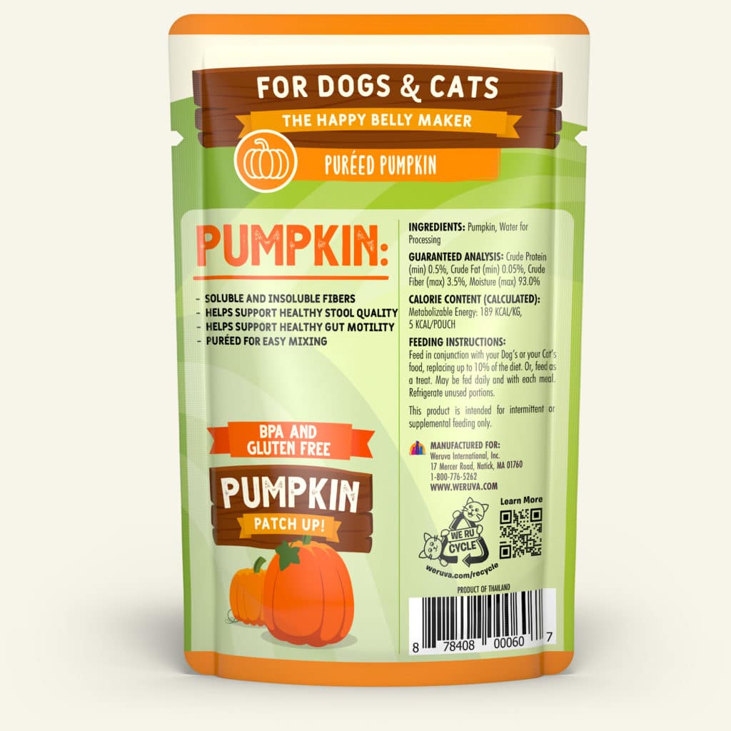 Weruva Pumpkin Patch Up! Puréed Pumpkin for Dogs & Cats