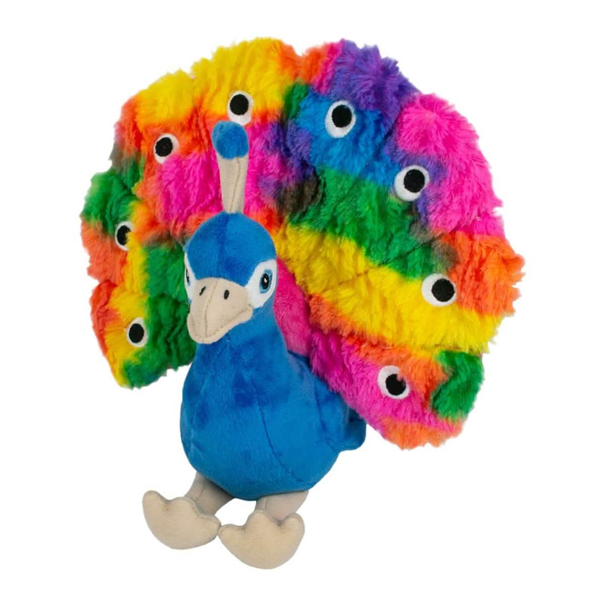 Tall Tails Dog Toy Plush Peacock