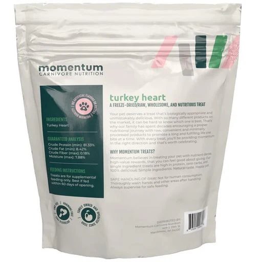 Momentum Dog Treat Freeze-Dried Turkey Heart