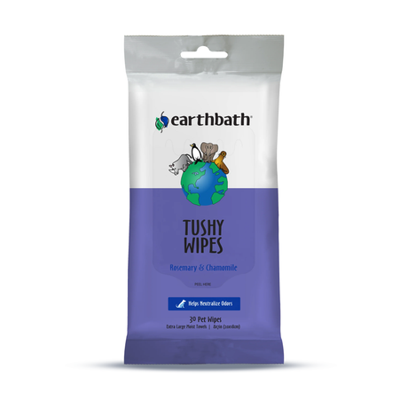 earthbath Tushy Wipes Rosemary & Chamomile