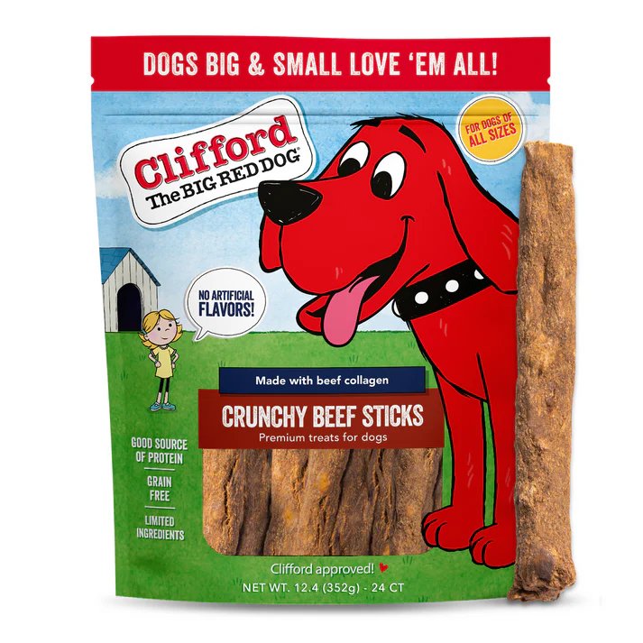 Clifford® Dog Treat Crunchy Beef Sticks