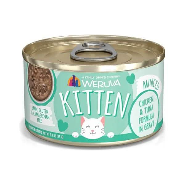 Wervua Wet Cat Food Minced Chicken & Tuna Formula in Gravy for Kittens