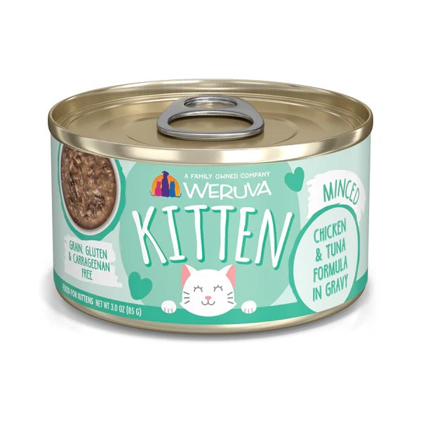 Wervua Wet Cat Food Minced Chicken & Tuna Formula in Gravy for Kittens