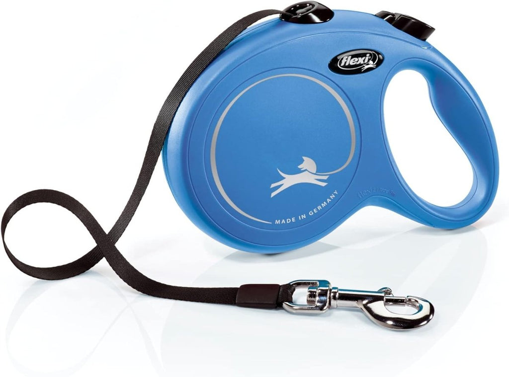 Flexi New Classic Retractable Tape Leash - Blue