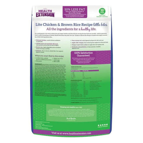 Health Extension Dry Dog Food Little Bites Lite Chicken & Brown Rice Recipe