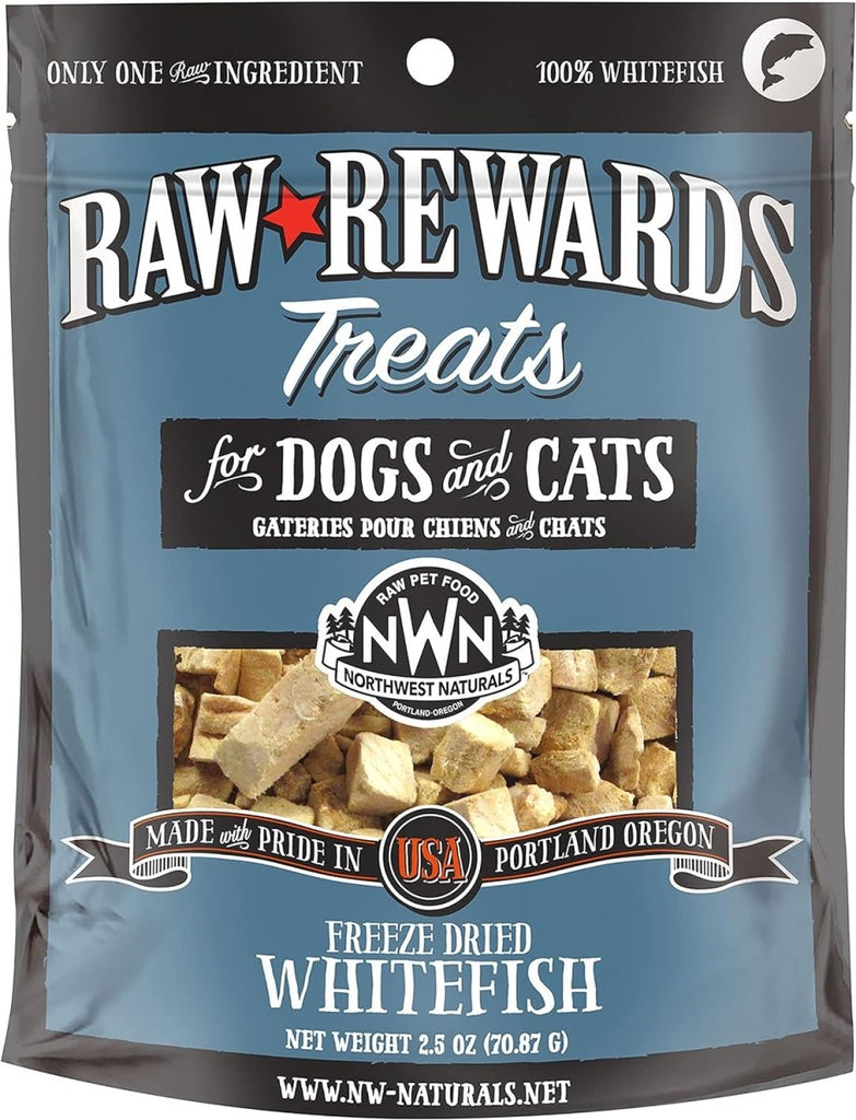 Raw Rewards Dog & Cat Treat Freeze Dried Whitefish