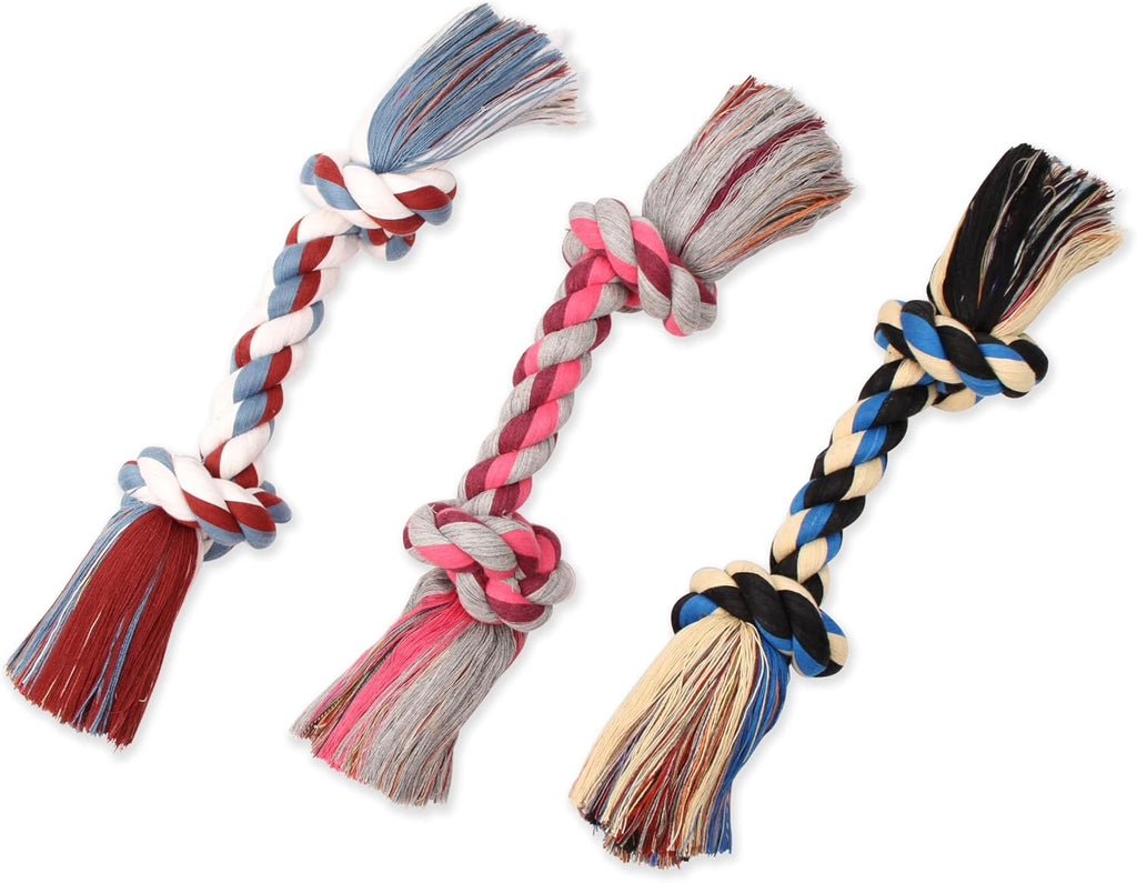 Mammoth Dog Toy Flossy Chews Color Rope Bone - Assorted Sizes and Colors