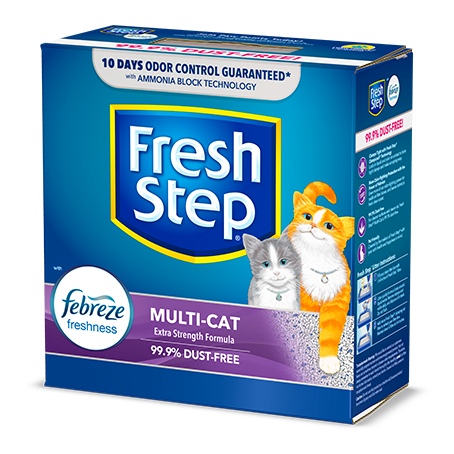 Fresh Step Cat Litter Clumping Multi-Cat Febreze