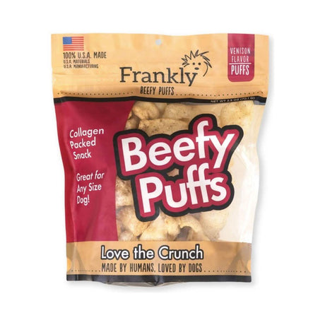 Frankly Dog Treat Beefy Puffs Venison