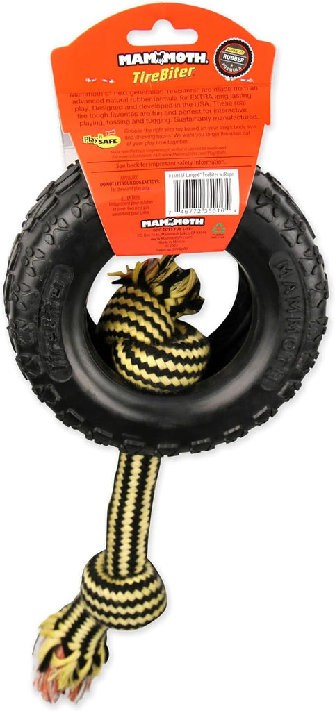 Mammoth Dog Toy TireBiter II with Rope