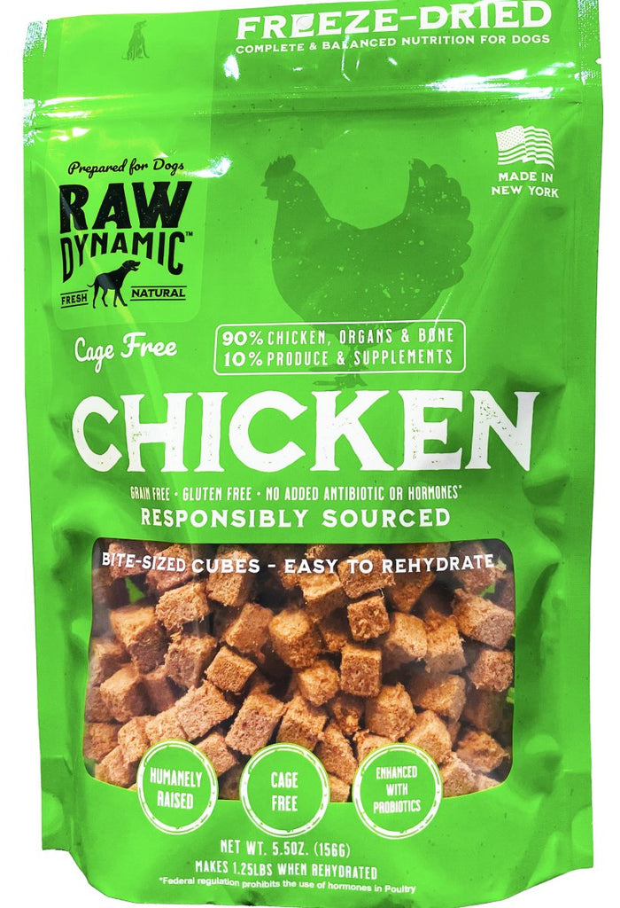 Raw Dynamic Freeze-Dried Dog Food Cage Free Chicken