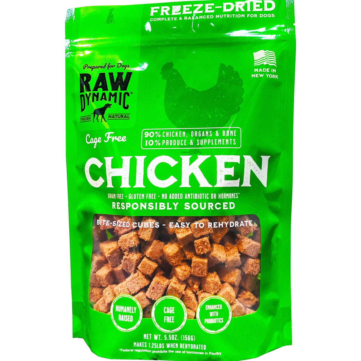 Raw Dynamic Freeze-Dried Dog Food Cage Free Chicken