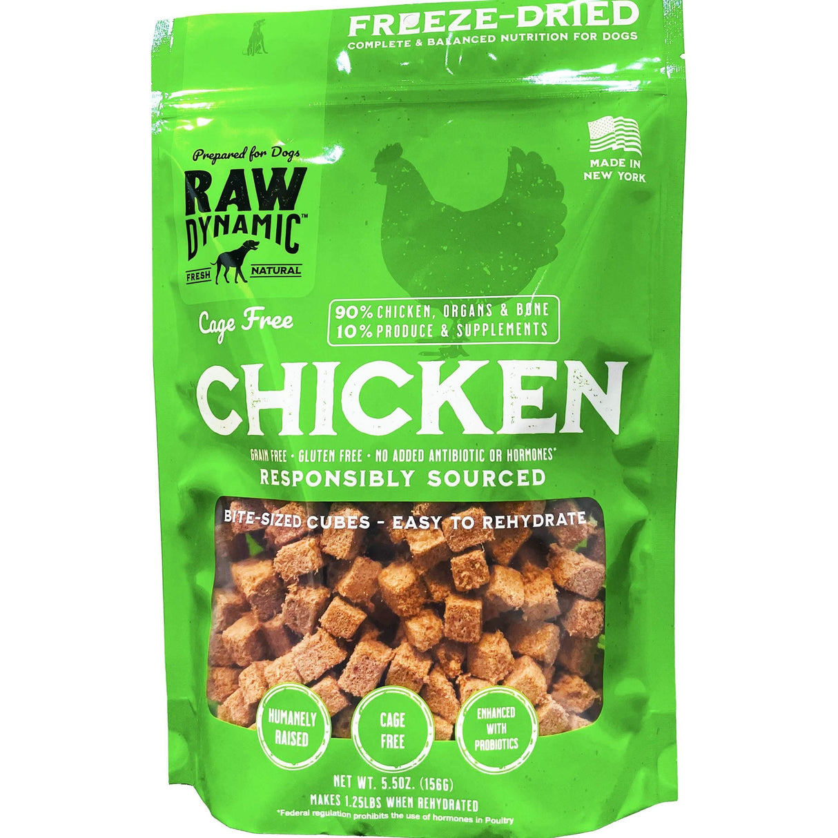 Raw Dynamic Freeze-Dried Dog Food Cage Free Chicken