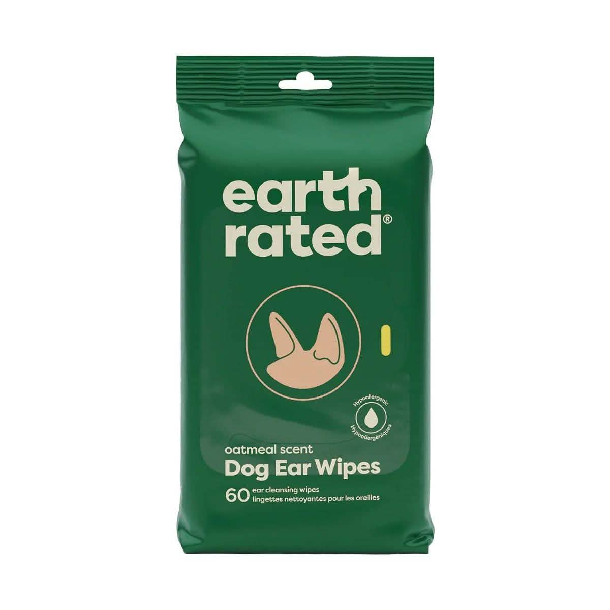 Earth Rated Oatmeal Scent Dog Ear Wipes