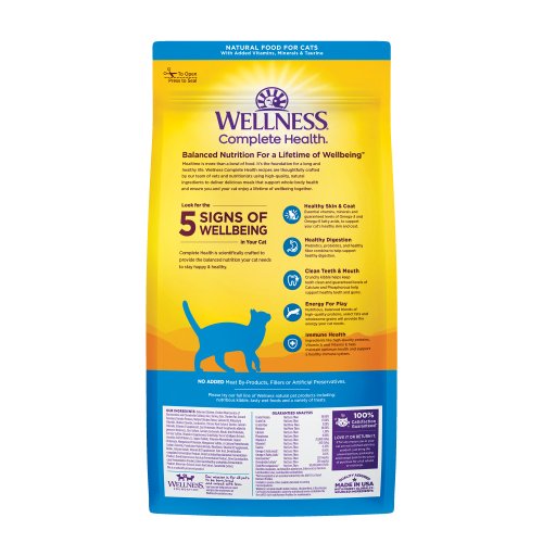 Wellness Dry Cat Food Complete Health Wholesome Grains Chicken Recipe