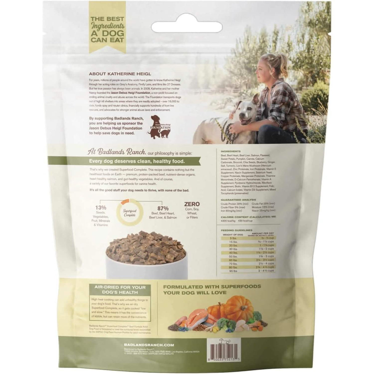 Badlands Ranch Dog Food Air-Dried Superfood Complete Beef Formula