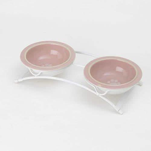 Petrageous Designs Toftee's Paws Duo Dinner Bowls - Pink