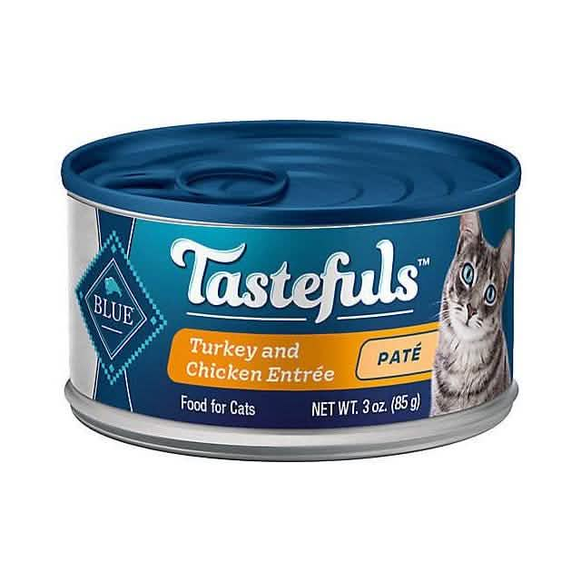 Blue Buffalo Wet Cat Food Tastefuls Pate Turkey and Chicken Entree