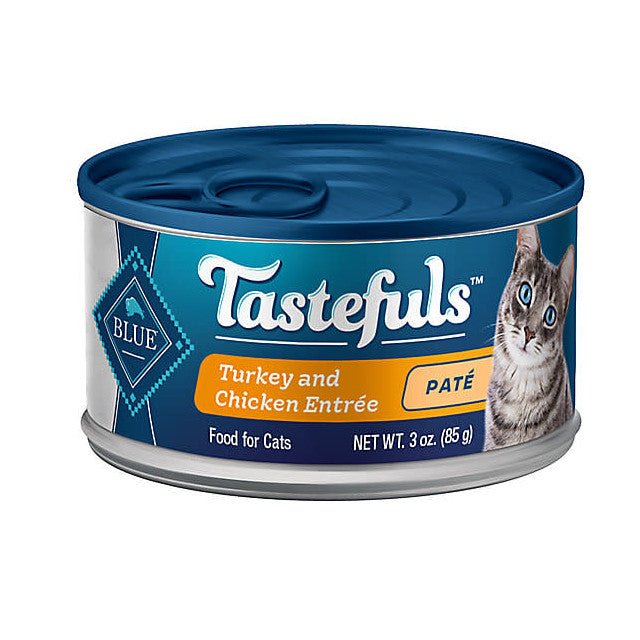 Blue Buffalo Wet Cat Food Tastefuls Pate Turkey and Chicken Entree