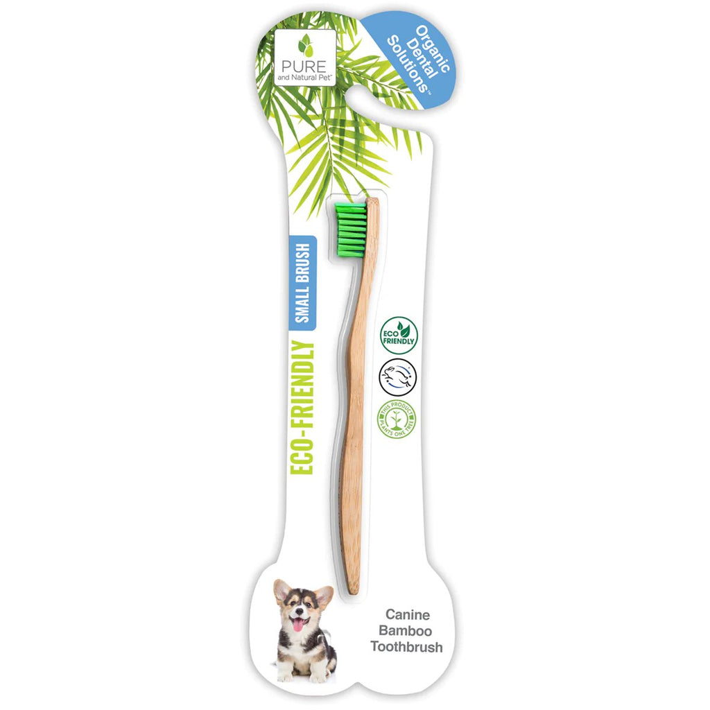 Pure & Natural Pet Eco-Friendly Canine Bamboo Toothbrush