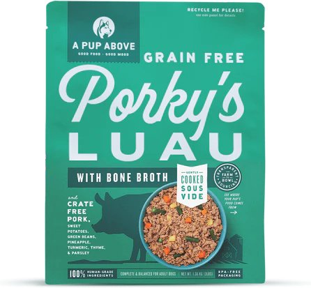 A Pup Above Cooked Frozen Dog Food Porky's Luau Recipe