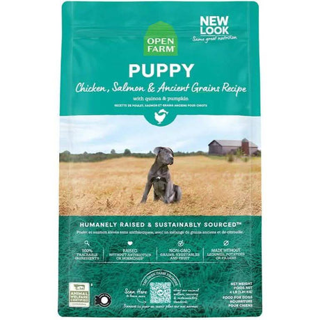 Open Farm Dry Dog Food Ancient Grains Puppy Recipe with Chicken & Salmon