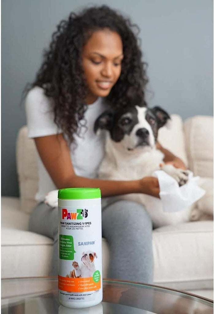 PawZ SANIPAW Paw Sanitizing Wipes