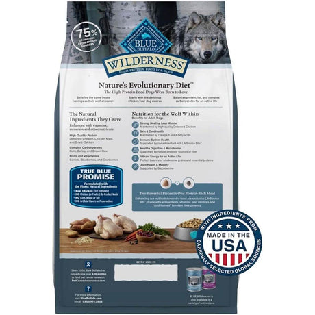 Blue Buffalo Dry Dog Food Wilderness Adult Chicken