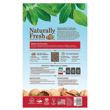 Naturally Fresh Cat Litter Multi-Cat All Natural Walnut Shell