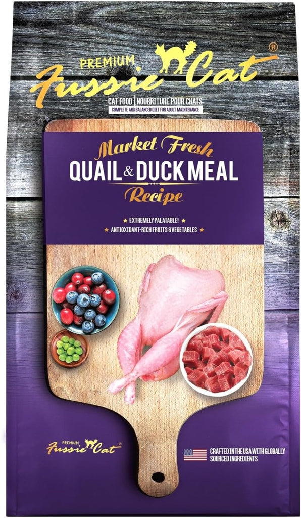 Fussie Cat Dry Cat Food Market Fresh Quail &amp; Duck Recipe