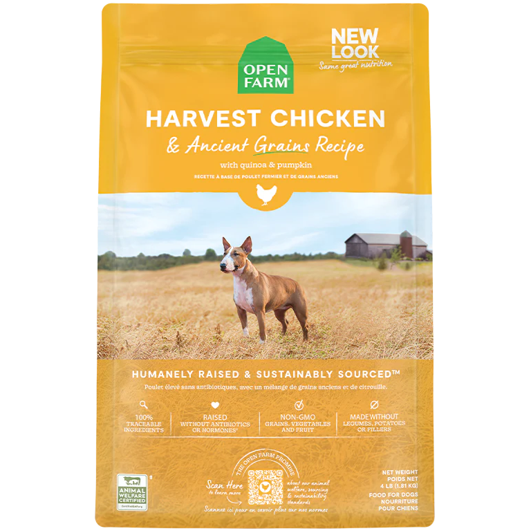 Open Farm Dry Dog Food Ancient Grains Harvest Chicken Recipe