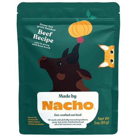 Made by Nacho Wet Cat Food Beef Cuts in Gravy Recipe