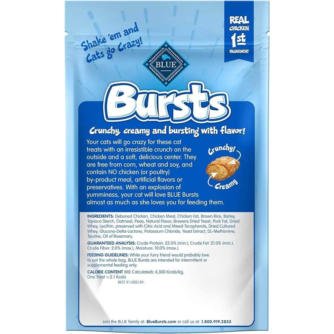 Blue Buffalo Cat Treat Bursts with Paw-Lickin' Chicken