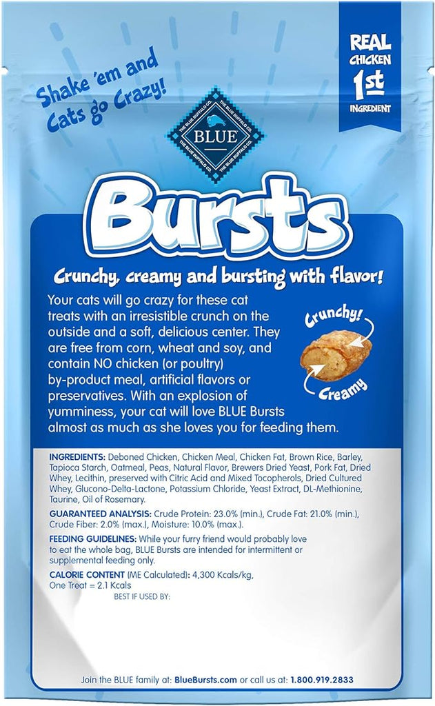 Blue Buffalo Cat Treat Bursts with Paw-Lickin' Chicken