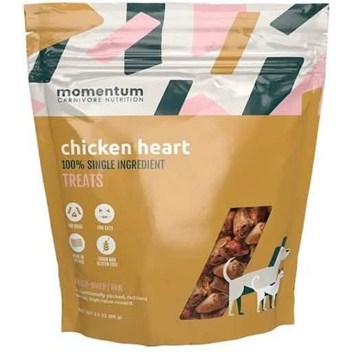 Momentum Dog Treat Freeze-Dried Chicken Heart